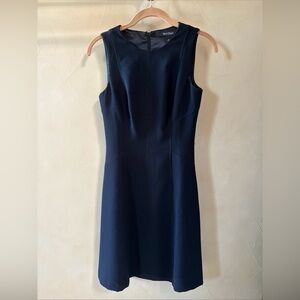 White House Black Market Dress Women’s 00 Asymmetric Sleeveless Career